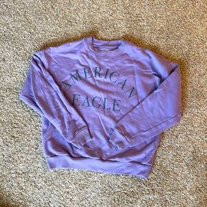 Purple XS American Eagle sweatshirt.